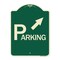 Signmission Parking W/ Arrow Pointing to Top Right Heavy-Gauge Aluminum Sign, 24" x 18", G-1824-24516 A-DES-G-1824-24516 - alternate 1